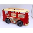 Vintage 1969 Fisher Price little people Play Family mini Bus Van 