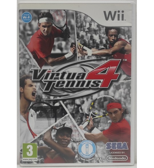 Virtua Tennis 4 Jeu Nintendo Wii Avec Notice AF486