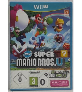New Super Mario Bros. U + New Super Luigi Jeu Nintendo Wii U Sans Notice AF994