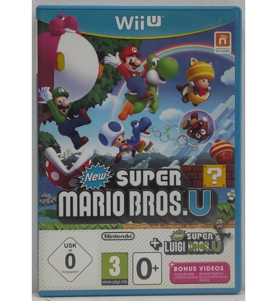 New Super Mario Bros. U + New Super Luigi Jeu Nintendo Wii U Sans Notice AF994