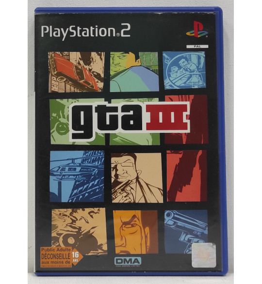 GTA III (Grand Theft Auto III) Jeu Playstation 2 PS2 Avec Notice BC140