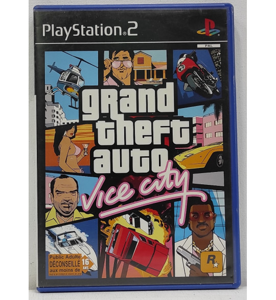 Grand Theft Auto Vice City-  GTA  Vice City  Jeu PS2  Avec Notice BC141