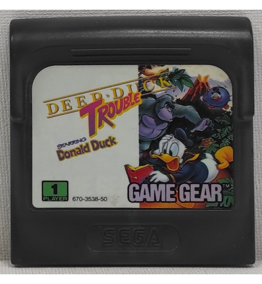 Deep Duck Trouble Starring Donald Duck Jeu Sega Game Gear Pal BC161