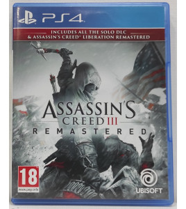 Assassin's Creed III Remastered Jeu PS4 Playstation 4 Sans Notice BC164