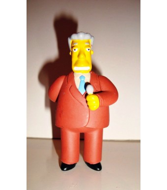 FIGURINE LES SIMPSON - LE PRESENTATEUR TV BROCKMAN KENT (9x5cm)