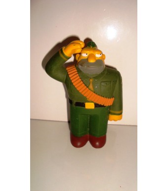  FIGURINE LES SIMPSON MILITAIRE (11x7cm)