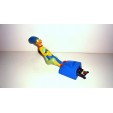 FIGURINE SIMPSON SERIE BURGER KING FOX 1998 - MARGE SIMPSON (16x3cm)