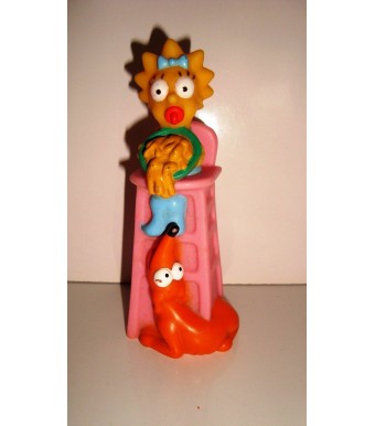 FIGURINE LES SIMPSON MARGARET SIMPSON MAGGIE SUR SA CHAISE HAUTE (12x4,5cm)