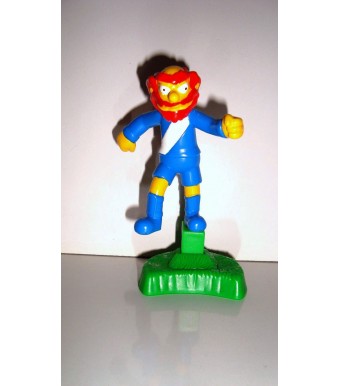 FIGURINE SIMPSON SERIE BURGER KING- WILLIE LE JARDINIER FOOTBALLEUR SOCCER