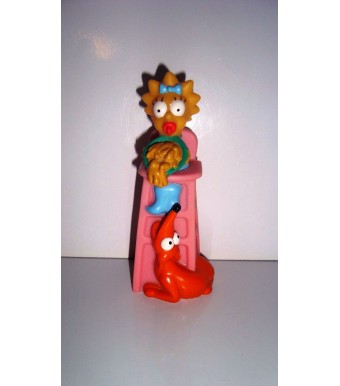 FIGURINE LES SIMPSON MARGARET MAGGIE SUR SA CHAISE HAUTE (12x4,5cm)