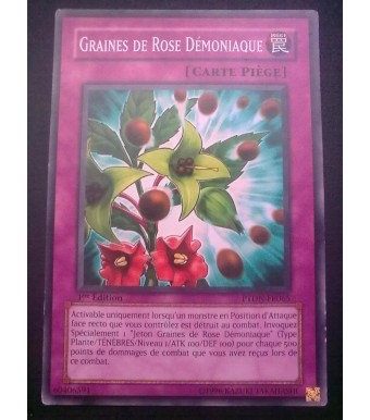 carte yu-gi oh - graines de rose démoniaque - ptdn-fr065 - commune
