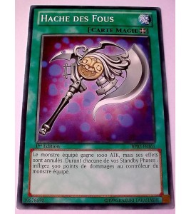 carte yu-gi oh - hache des fous - commune - bp02-fr161
