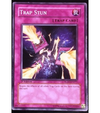 Yu-gi-oh, trap stun, C, rgbt-en071, 1. Edition, top