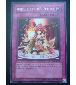 carte yu-gi oh - kurenai, artiste du feu spirituel - crv-fr052 - commune