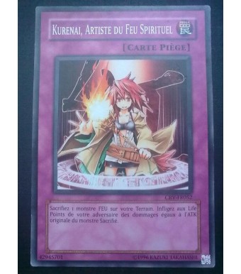 carte yu-gi oh - kurenai, artiste du feu spirituel - crv-fr052 - commune