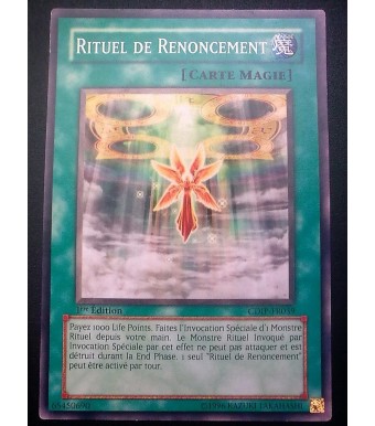 carte yu-gi-oh - rituel de renoncement - cdip-fr039 - commune