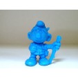 FIGURINE VINTAGE  PUBLICITAIRE OMO LES SCHTROUMPFS N°5