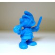FIGURINE VINTAGE  PUBLICITAIRE OMO LES SCHTROUMPFS N°1