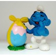 LES SCHTROUMPFS  SCHTROUMPF OEUF DE PAQUE - PEYO - SCHLEICH 