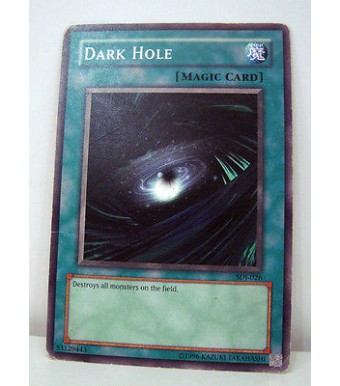carte yu-gi oh - trou noir (dark hole) - sdj-026 - commune 