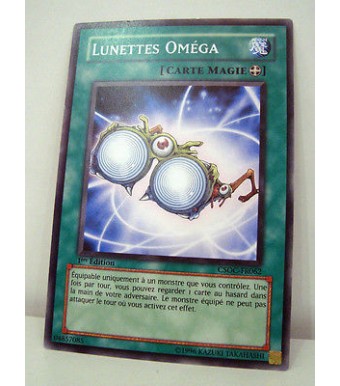 CARTE YU GI OH V FRANCAISE LUNETTES OMEGA CSOC-FR062 