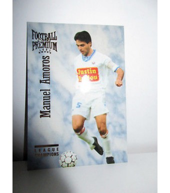 football Carte cards premium panini 1995 n°21 manuel amoros lyon 