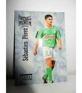 football Carte cards premium panini 1995 n°41 sebastien perez saint etienne