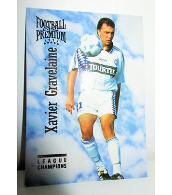 football Carte cards premium panini 1995 n°98 xavier gravelaine strasbourg