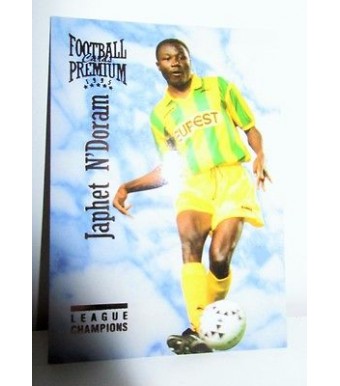 football Carte cards premium panini 1995 n°107 japhet n'doram fc nantes 