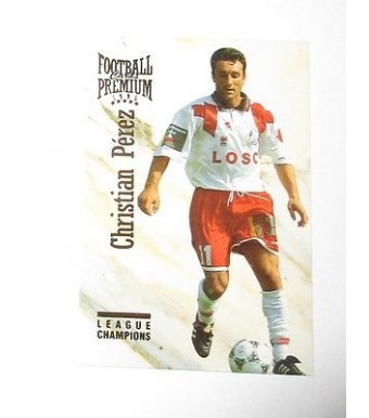 football Carte cards premium panini 1995 n°123 christian perez lille 
