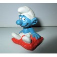 FIGURINE SCHTROUMPF  SMURF COUSSIN REF 2.0085 SCHLEICH 5CM 